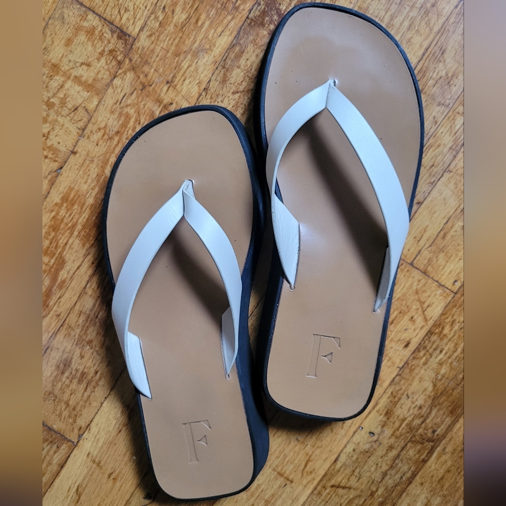 Platform Leather Sandals - image 5